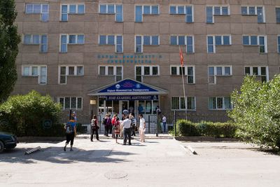 Naryn State University building, 2012