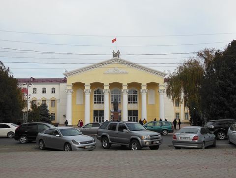 Main building of Kyrgyz National University, Bishkek, 2013