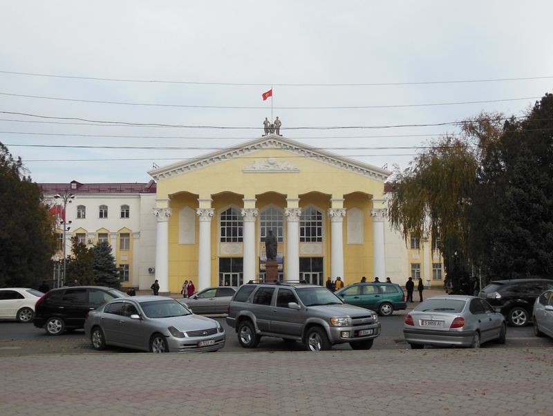 Main building of Kyrgyz National University, Bishkek, 2013
