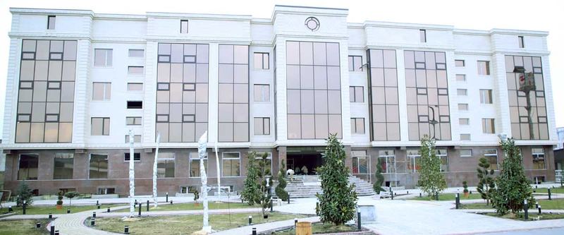 Main building of Central Asian International Medical University (NIMSI), Jalal-Abad
