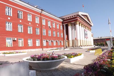 Main building of Osh State University, 2015