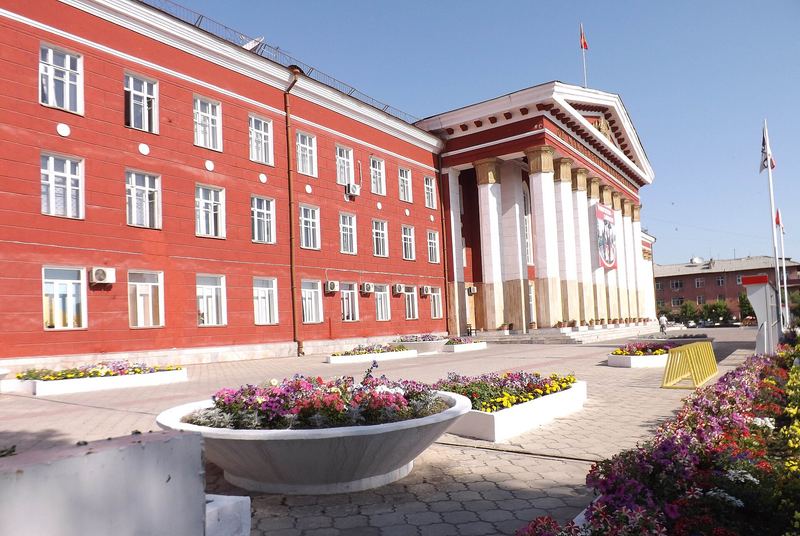 Main building of Osh State University, 2015
